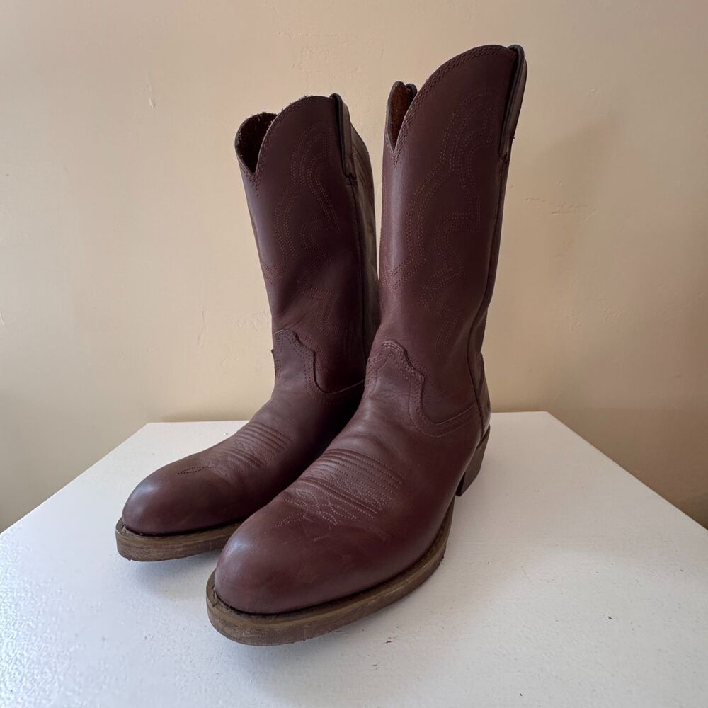 Durango Men’s Brown Leather Western Cowboy Boots Size 10 D  NEW